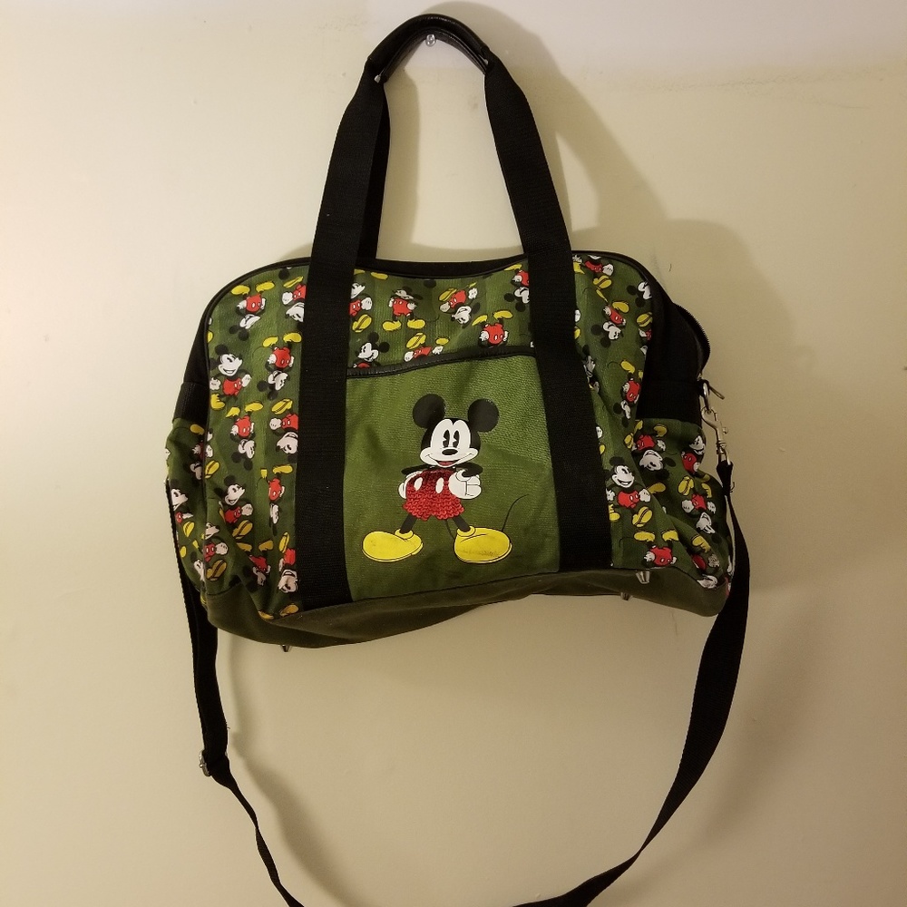Disney Vintage Mickey Mouse Monogram Dufflebag Bag